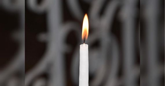 Свічка парафінова біла 13 см Ø 2 см | Зображення 1