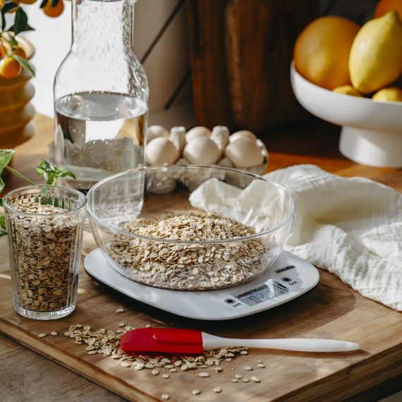 Ваги кухонні електронні Mesko MS 3179 білі до 5 кг зі знімною чашею | Зображення 5