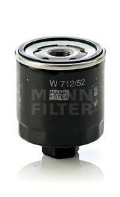 Фільтр масляний двигуна (вир-во MANN) MANN-FILTER W71252 на VW POLO (86C, 80)