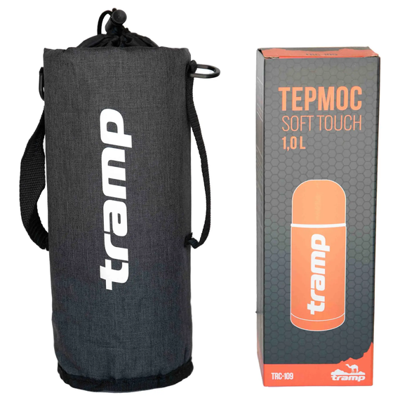 Термочохол для термоса Tramp Soft Touch 1,0 л , Сірий | Зображення 1