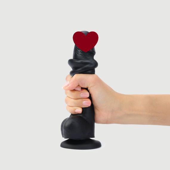 Реалистичный фаллоимитатор Strap-On-Me Sliding Skin Realistic Dildo Black XXL, эффект подвижной кожи sexstyle