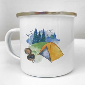 Кружка металлическая Camper Шукай мене там, де гори зустрічаються з небом 250 мл (KRM_23S147)