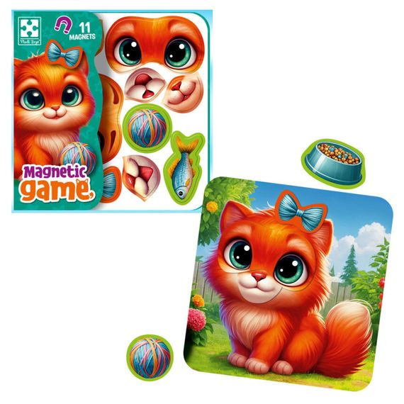 Гра розвиваюча "Емоції Кошеняти" VT3220-05, 11 магнітів | Зображення 1
