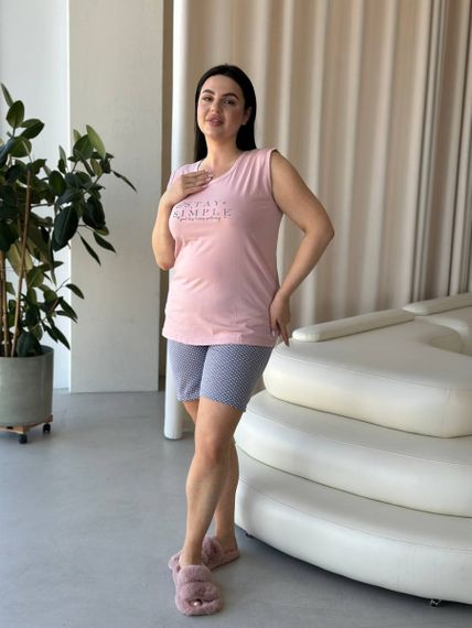 Домашній одяг,  зручна піжама з шортами PLUS SIZE | Зображення 2
