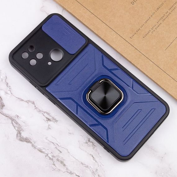 Ударостійкий чохол Camshield Flash Ring для Xiaomi Redmi 10C TPU+PC, Синій | Зображення 4