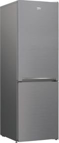Холодильник Beko з нижньою морозильною камерою, 186x60x67, 215л, 109л, 2двері, А++, NF, сріблястий (RCNA420SX)