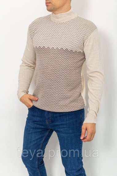 Светр чоловічий колір світло-бежевий розміри XXL, XL, L FA_003570