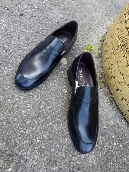 Темно сині чоловічі лофери 44 розмір | Зображення 8