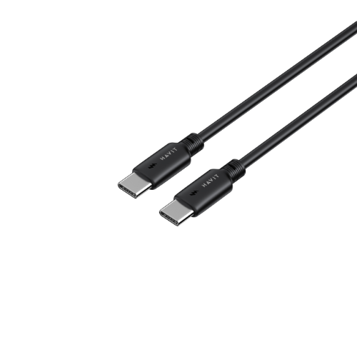 Кабель USB PD Type-C/Type-C Havit HV-CB303C 3,0A 60W 1м чорний | Зображення 1