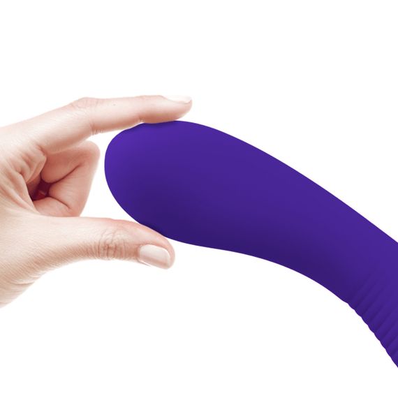 Вібратор PRETTY LOVE Matt Purple 12 vibration functions Memory function Sex Aura | Зображення 4