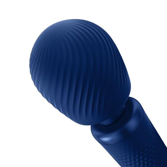 Вибромассажер Fun Factory VIM Vibrating Wand midnight blue, супермощный и легкий, до 6 часов работы | Зображення 5