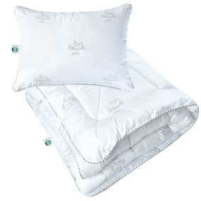 Детский набор в кроватку Super Soft Classic ТM PAPAELLA одеяло 100х135 см и подушка 40х60 см, искусственный