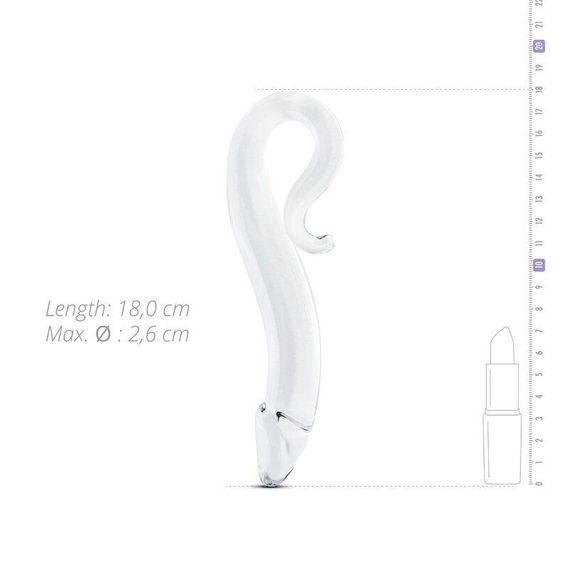 Скляний дилдо Gildo Glass Dildo No. 14, реалістична головка Sex Aura | Зображення 1
