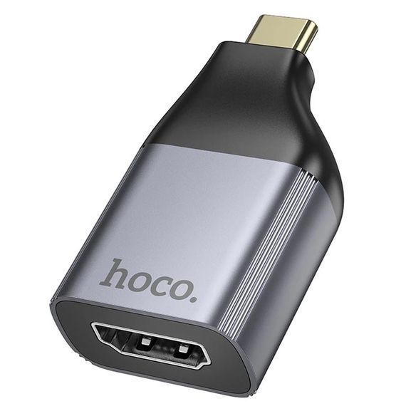 Переходник Hoco UA33 Type-C to HDTV Metal grey