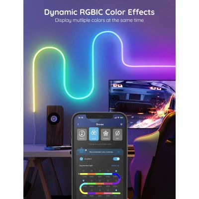 Светодиодная лента Govee Neon LED Strip Light 5м Білий (H61A23D1) | Зображення 3