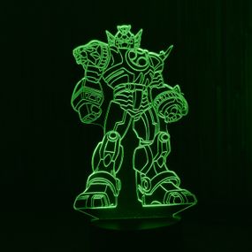 Акриловый светильник-ночник Трансформер зеленый tty-n001326