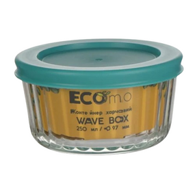 Контейнер для харчових продуктів 250мл круглий Wave Box ECOMO