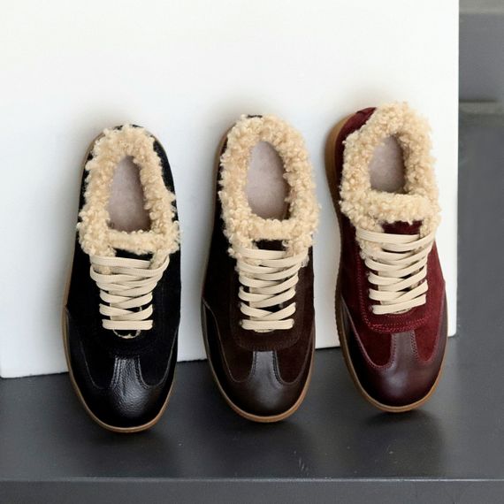 Шикарні кросівки утеплені натуральна шкіра + замша колір шоколад | Зображення 9