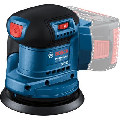 Шлифовальная машина Bosch GEX 185-LI, 18В, 125 мм, 6000-10000 об/мин (без АКБ и ЗУ) (0.601.3A5.020)