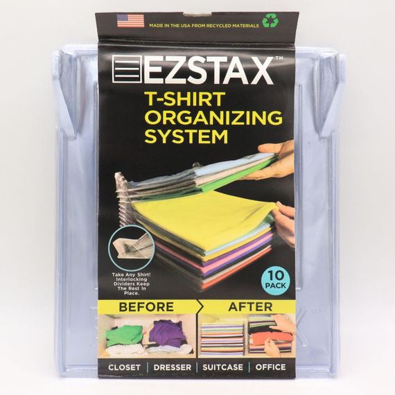 Органайзер для зберігання одягу 10 шт (34,5х29,5 см) EZSTAX / Набір органайзерів для зошитів, документів / Органайзер в шухляду та | Зображення 8