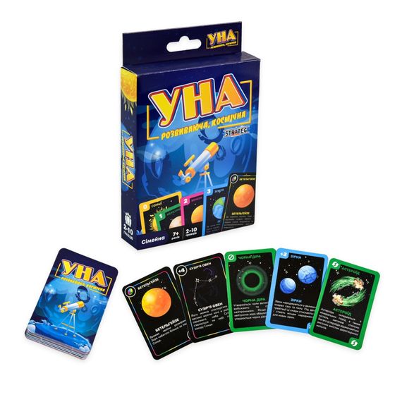 Карткова гра УНА космічна 30448 гральні картки 108 штук | Зображення 1