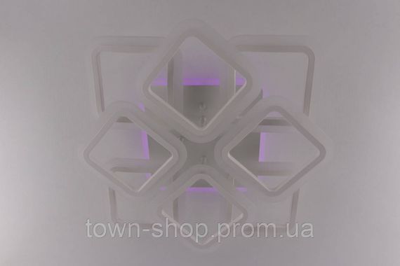 Люстра потолочная LED с пультом A2400/4+4S-RGB-wh Белый 11х50х50 см. | Зображення 5
