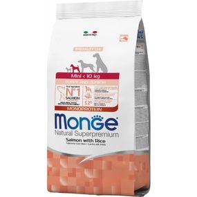 Корм Monge Mini Puppy & Junior Salmone сухой с лососем для щенят и юниоров малых пород 7.5 кг
