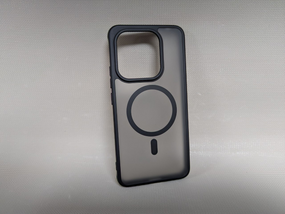 Чохол для Xiaomi Redmi Note 14 4G EU / Сяомі Редмі Нот 14 4G EU BQ, софт-тач, TPU, MagSafe, напівпрозорий, чорний