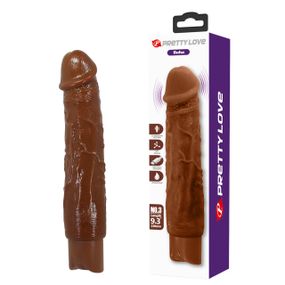 Перезаряжаемый вибратор реалистик Pretty Love - Rufus Realistic Vibrating Dildo Brown, BW-500082-1 Sex Aura