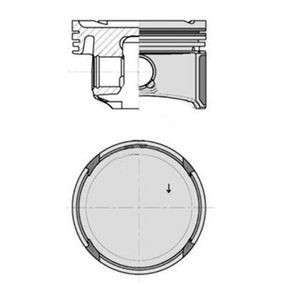 Поршень 0.50 VW Polo 1.2 i 07-09,40795610