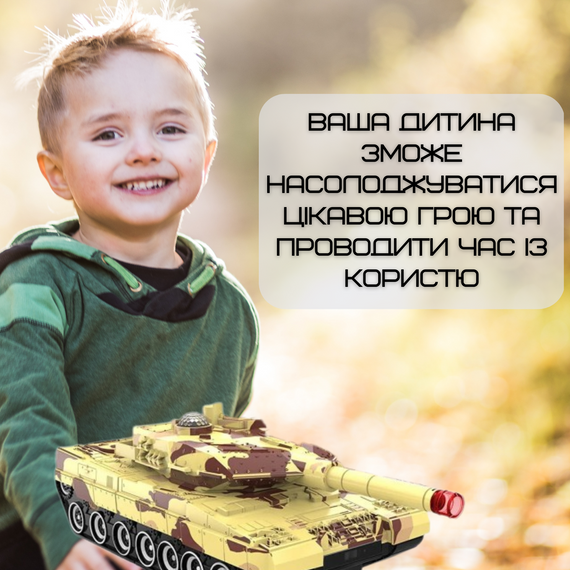 Танк Трансформер Игрушка Робот на Пульте Радиоуправления со Световыми и Звуковыми Эффектами + Вращение на 360° с Аккумулятором | Зображення 7