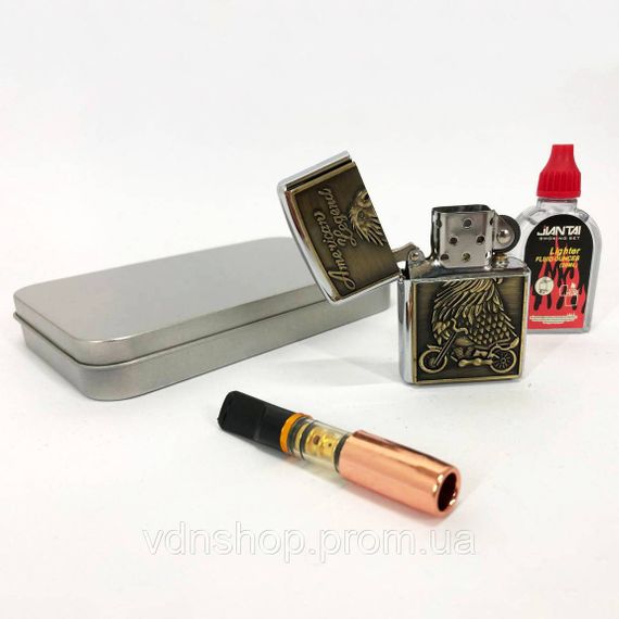 Оригинальная зажигалка в подарок N5, Стильная зажигалка в подарок Бензиновая PK-77 | Зображення 7