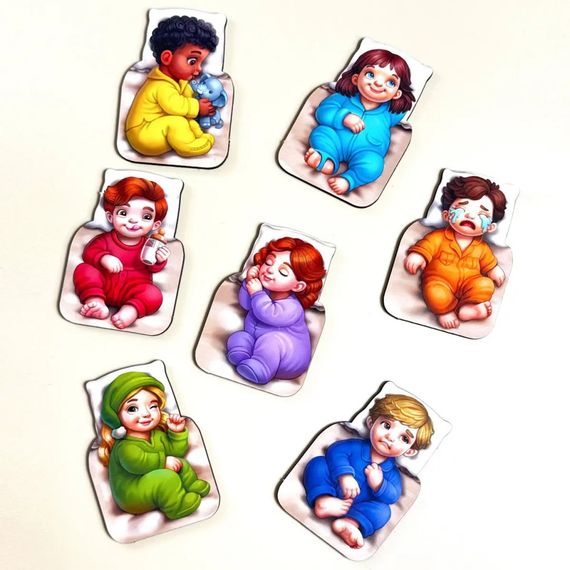 Дидактическая игра для детей "Малыши в кроватке" PSD303 (ПСД303) | Зображення 5