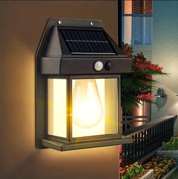 Уличный светильник Solar Interaction Wall Lamp BK-888 с датчиком движения на солнечной батарее