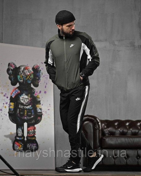 Мужской спортивный костюм N black/oliva 4 ДЛ6267