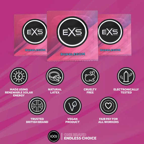 Презерватив - EXS Bubblegum Flavour Condom, 1 шт. | Зображення 3