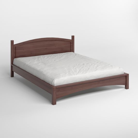 Двоспальне дерев&#039;яне ліжко Mebigrand Мангеттен Н Горіх темний 140х190 см (MBG-3384) | Зображення 1