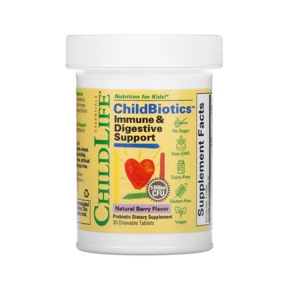 ChildBiotics Immune + Digestive Support - 30 Chewable tabs (Natural Berry) | Зображення 2