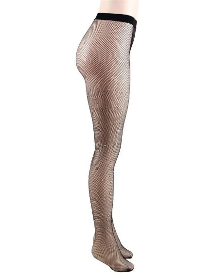 Колготки в сеточку со стразами Star Night черные, XS-L sexstyle | Зображення 5