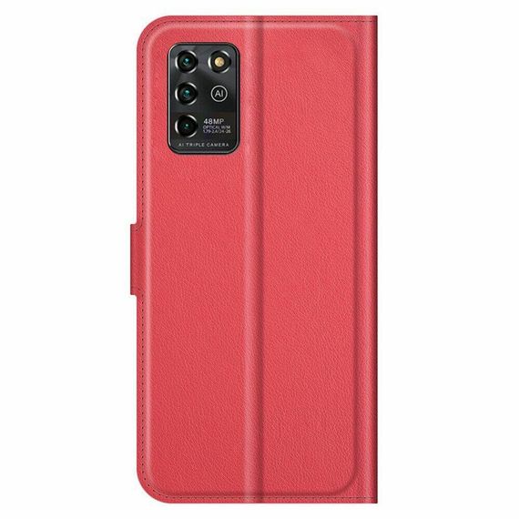 Чохол книжка з кишенями для карт на ZTE Blade V30 Vita колір Червоний | Зображення 2
