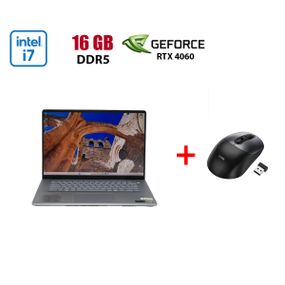 Ігровий ноутбук Б-клас Dell Inspiron 16 Plus 7640 / 16" (2560x1600) IPS / Intel Core Ultra 7 155H (16 (22) ядер по 1.4 - 4.8 GHz) / 16 GB DDR5 / 480 GB SSD NVMe / nVidia GeForce RTX 4060, 8 GB GDDR6, 128-bit / WebCam б/в + Подарунок Бездротова миша HOCO