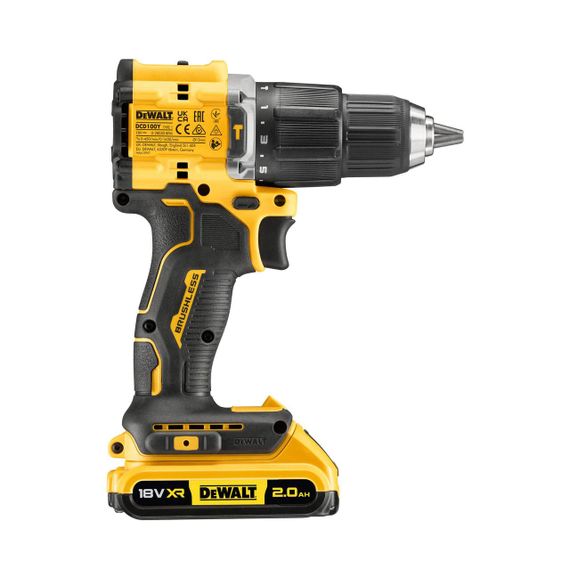 Дрель-шуруповёрт 100 YEARS DeWALT DCD100YD2T | Зображення 2