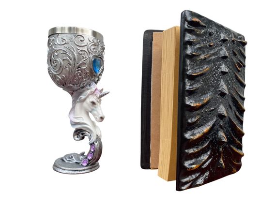 Подарунковий набір Келих 3D Єдиноріг і Блокнот 3D «Жар Серця Дракона» | Зображення 1