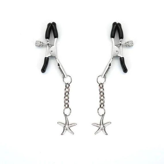 Затискачі для сосків Liebe Seele Starfish Nipple Clamps Silver Sex Aura