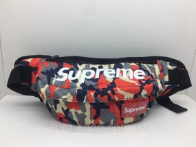 Поясна сумка Supreme Червоний камуфляж сумка на пояс