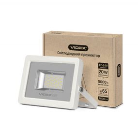 LED прожектор VIDEX 20W 5000K 12-24V White