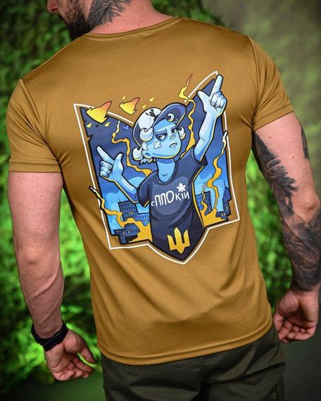 Тактична потоотводяча футболка з ППOкій coyot ПП7712 | Зображення 3