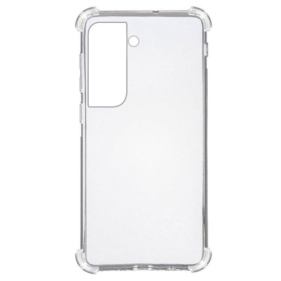TPU чехол GETMAN Ease logo усиленные углы для Samsung Galaxy S21+ Бесцветный (прозрачный)
