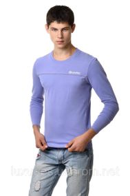 Реглан мужской микролакоста -  чоловічий реглан футболка (Бузинковий) - S M XL XXL 3XL- лише залишились!!!