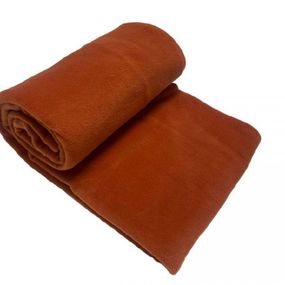 Плед флісовий Comfort ТМ Emily теракотовий 150х210 см